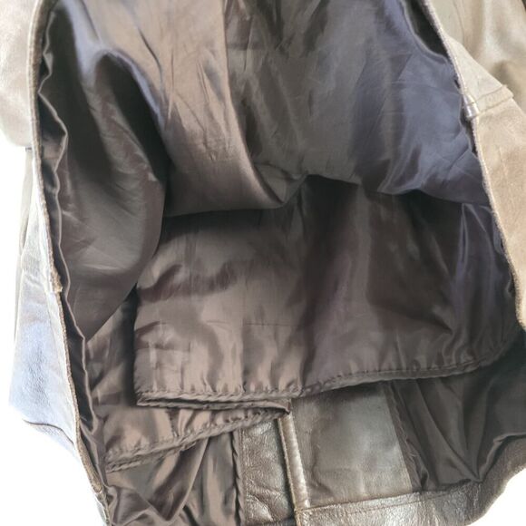 Vtg Wilsons Leather Jacket Dean Winchester Supernatural Brown Distressed Medium - Picture 12 of 14